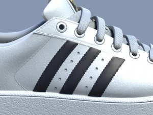 sports shoes 02 white 3D Model