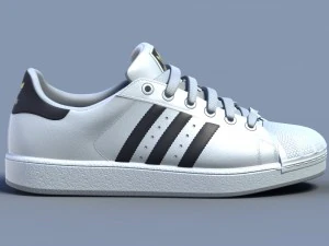 sports shoes 02 white 3D Model