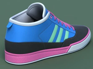 sports shoes 03 blue pink 3D Model