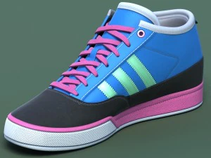 sports shoes 03 blue pink 3D Model