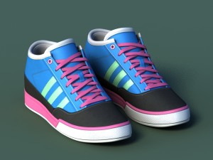 sports shoes 03 blue pink Modelo 3D