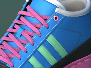 sports shoes 03 blue pink 3D Model