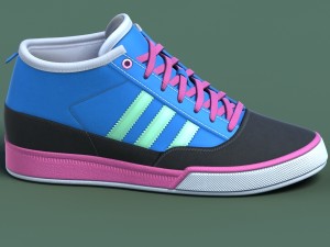 sports shoes 03 blue pink Modelo 3D