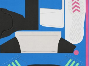 sports shoes 03 blue pink Modelo 3D