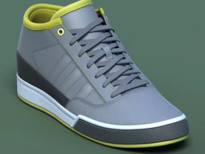 спортивне взуття 03 сіро-жовтий 3D Модель