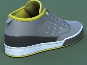 sports shoes 03 grey yellow Modelo 3D