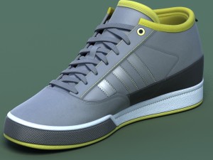 sports shoes 03 grey yellow Modelo 3D