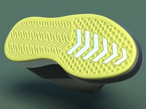 运动鞋03灰黄 3D 模型