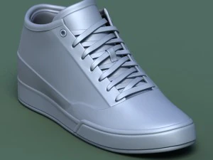 运动鞋03灰黄 3D 模型
