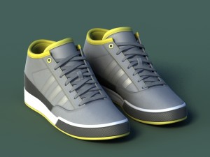 sports shoes 03 grey yellow Modelo 3D