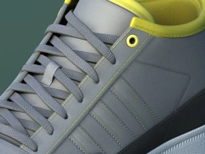 运动鞋03灰黄 3D 模型