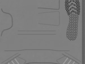 运动鞋03灰黄 3D 模型