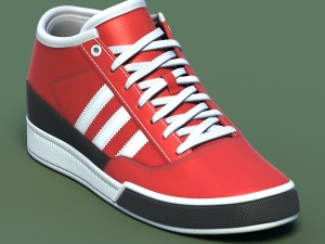 sports shoes 03 red white Modelo 3D