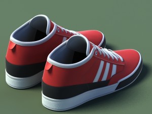 sports shoes 03 red white Modelo 3D