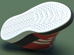 sports shoes 03 red white Modelo 3D