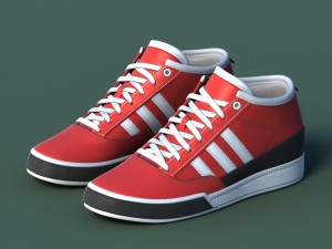 sports shoes 03 red white Modelo 3D