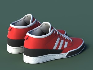 sports shoes 03 red white Modelo 3D