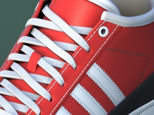 sports shoes 03 red white Modelo 3D