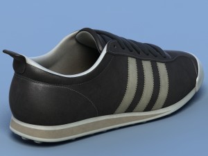 sports shoes 04 black white Modelo 3D