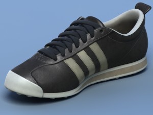 sports shoes 04 black white Modelo 3D