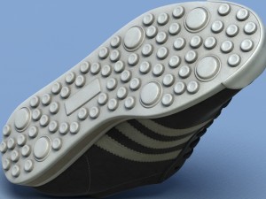 sports shoes 04 black white Modelo 3D