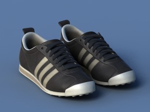 sports shoes 04 black white Modelo 3D
