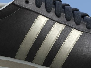 sports shoes 04 black white Modelo 3D