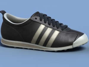 sports shoes 04 black white Modelo 3D