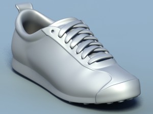 sports shoes 04 white brown Model 3D