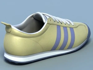 sports shoes 04 yellow blue 3D Model