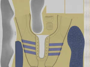 sports shoes 04 yellow blue 3D Model