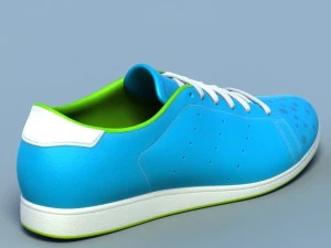 cal&ccedil;ados esportivos 05 azul branco Modelo 3D
