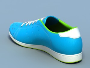 sports shoes 05 blue white Modelo 3D