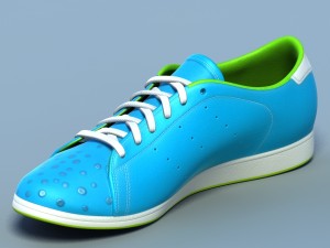 sports shoes 05 blue white Modelo 3D