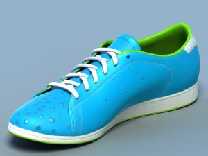 cal&ccedil;ados esportivos 05 azul branco Modelo 3D