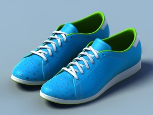 sports shoes 05 blue white Modelo 3D