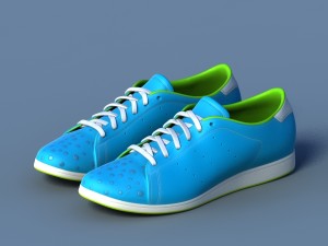 sports shoes 05 blue white Modelo 3D