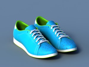 sports shoes 05 blue white Modelo 3D