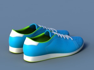 sports shoes 05 blue white Modelo 3D