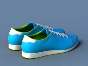 cal&ccedil;ados esportivos 05 azul branco Modelo 3D