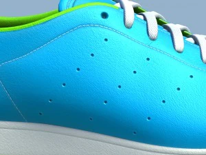 cal&ccedil;ados esportivos 05 azul branco Modelo 3D