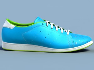 sports shoes 05 blue white Modelo 3D