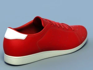 sports shoes 05 red white 3D Model