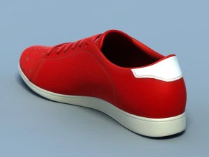 sports shoes 05 red white 3D Model