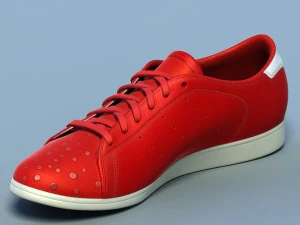 sports shoes 05 red white 3D Model