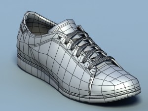 sports shoes 05 red white Modelo 3D