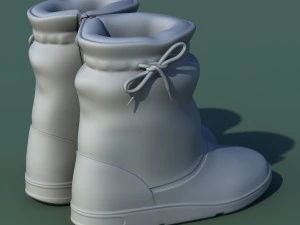 winter shoes 01 black pink 3D Model