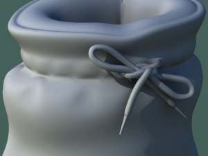 winter shoes 01 grey blue 3D Model