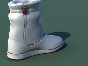 winter shoes 01 white purple Modelo 3D