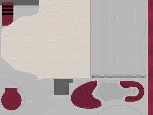 winter shoes 01 white purple Modelo 3D